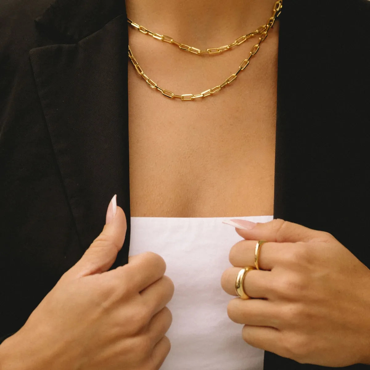 The Bold Gold-Filled Paperclip Chain Necklace