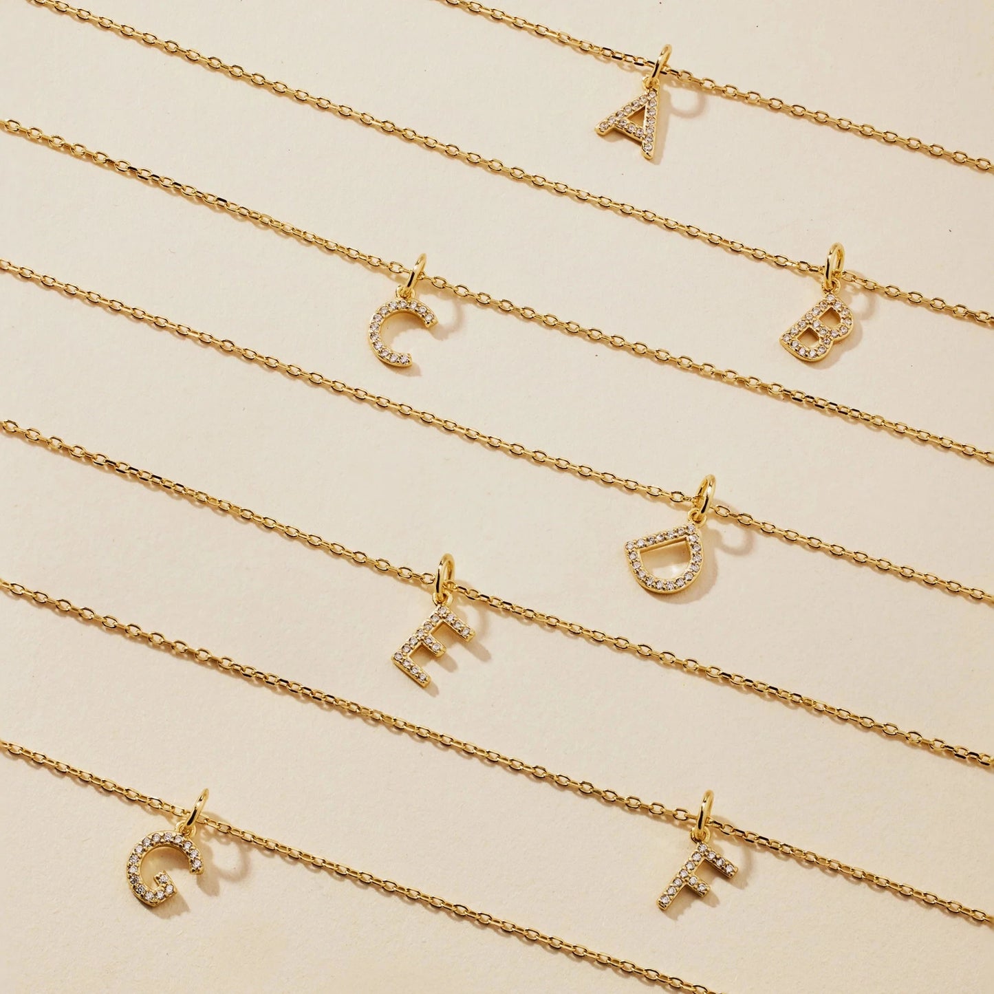 The Personalized Diamond Initial Necklace