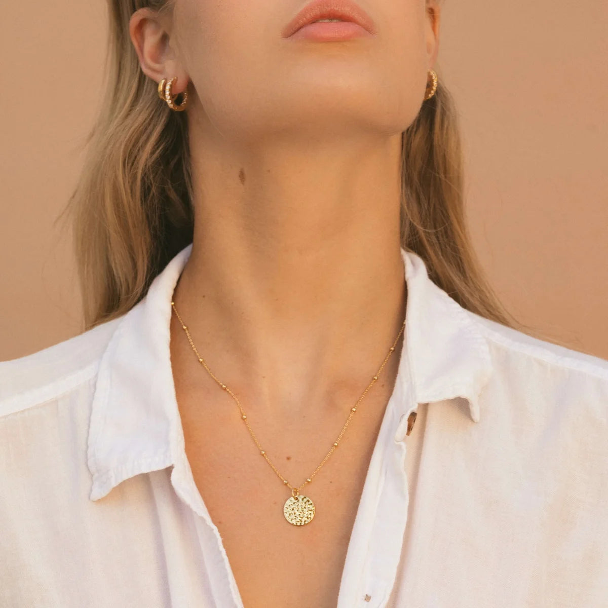 The Hammered Gold Coin Necklace
