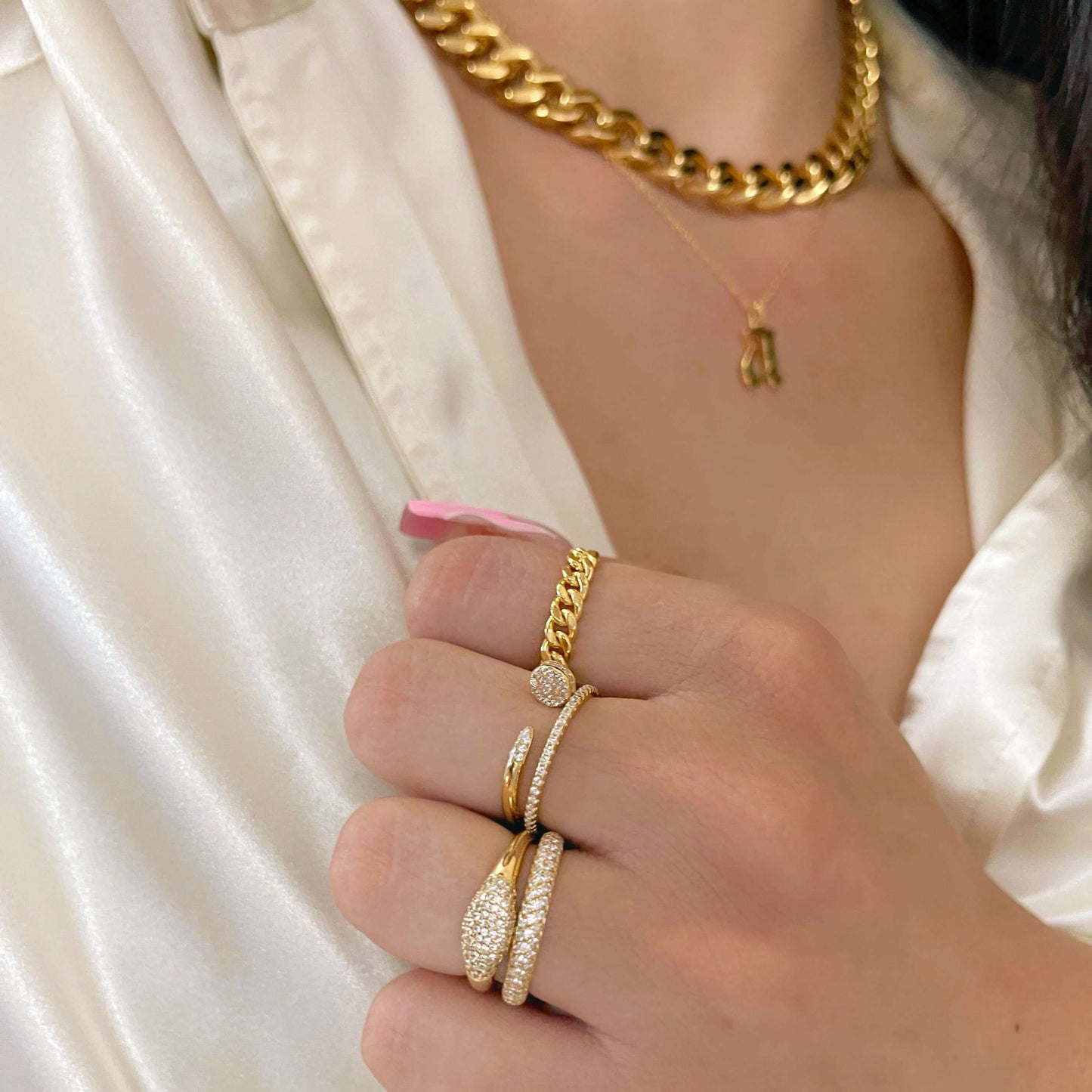 The Sparkle Bold Signet Ring