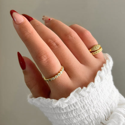 The Sparkle Bezel Eternity Band