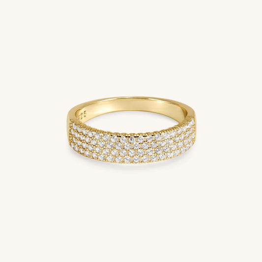 The Sparkle Pave Cigar Band Ring
