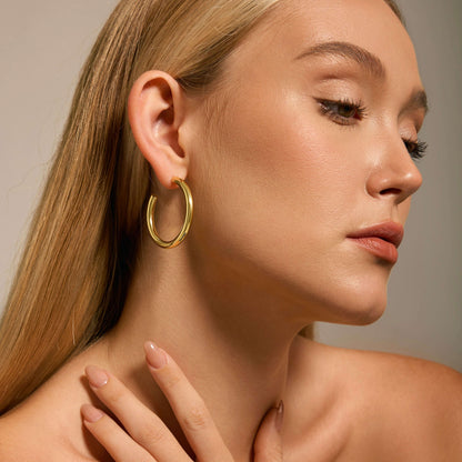 The Statement Gold-Filled 30mm Hoops