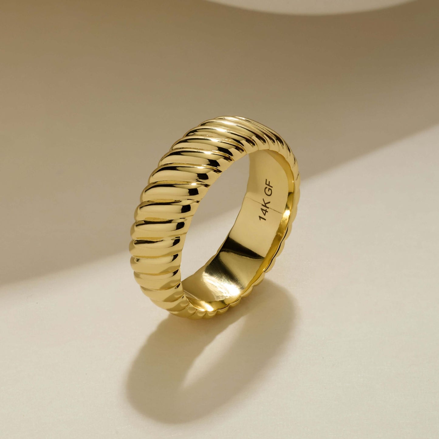 The Bold Gold-Filled Twist Ring