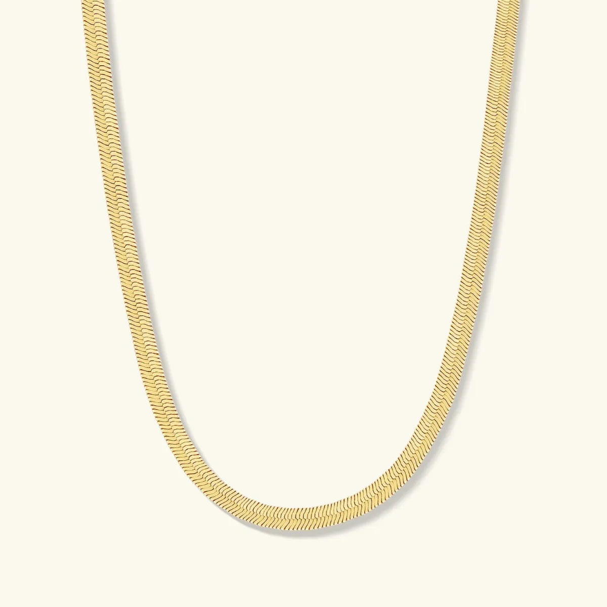 The Bold Gold-Filled Herringbone Necklace