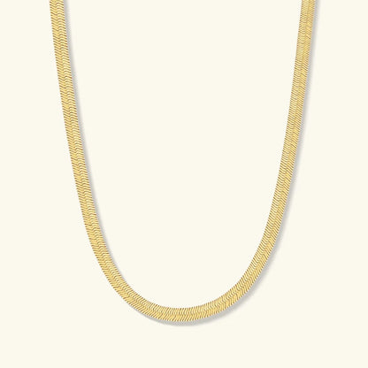 The Bold Gold-Filled Herringbone Necklace