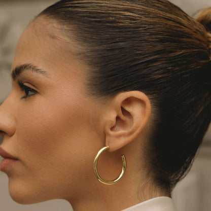 The Statement Gold-Filled 30mm Hoops