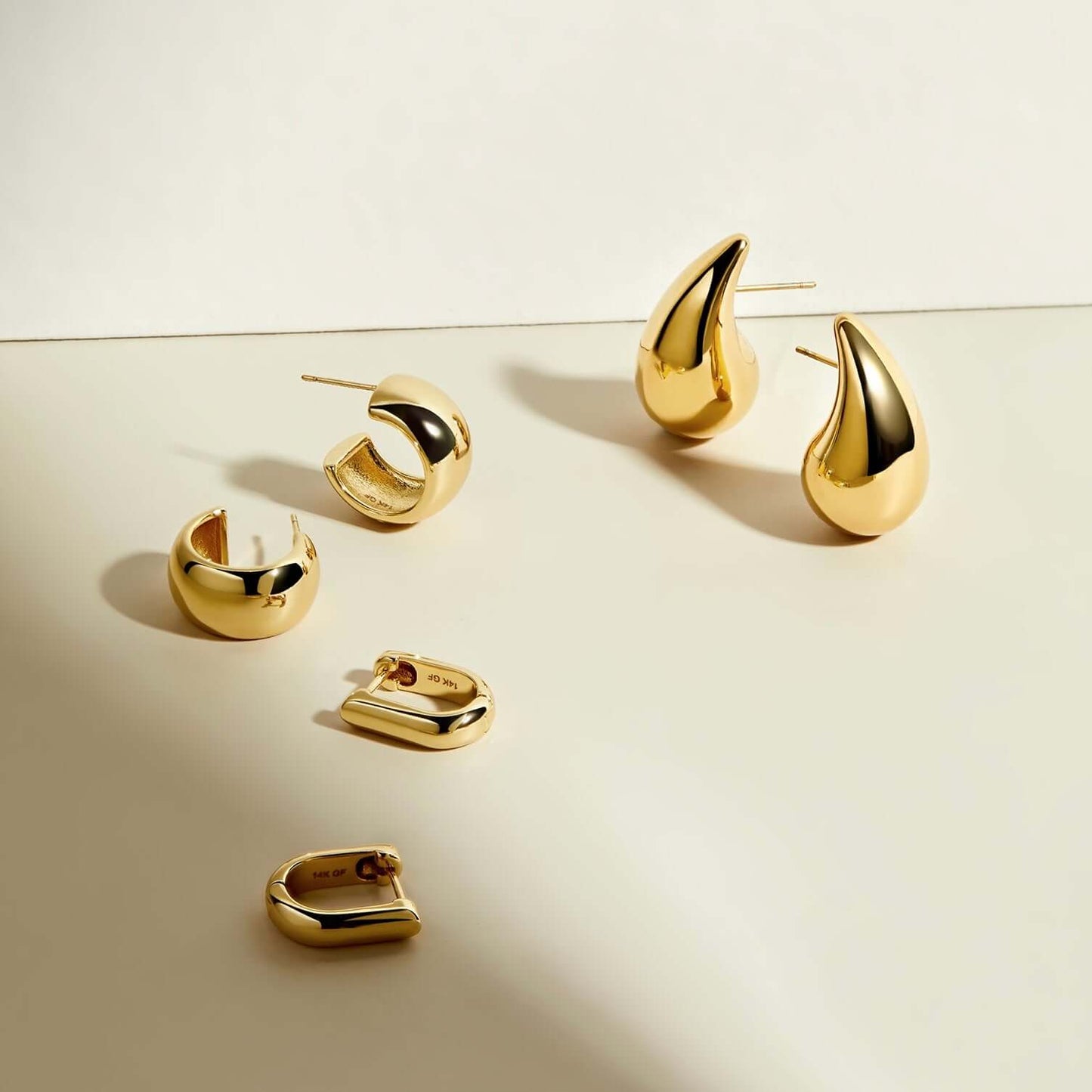 The Petite Gold-Filled Oval Hoops