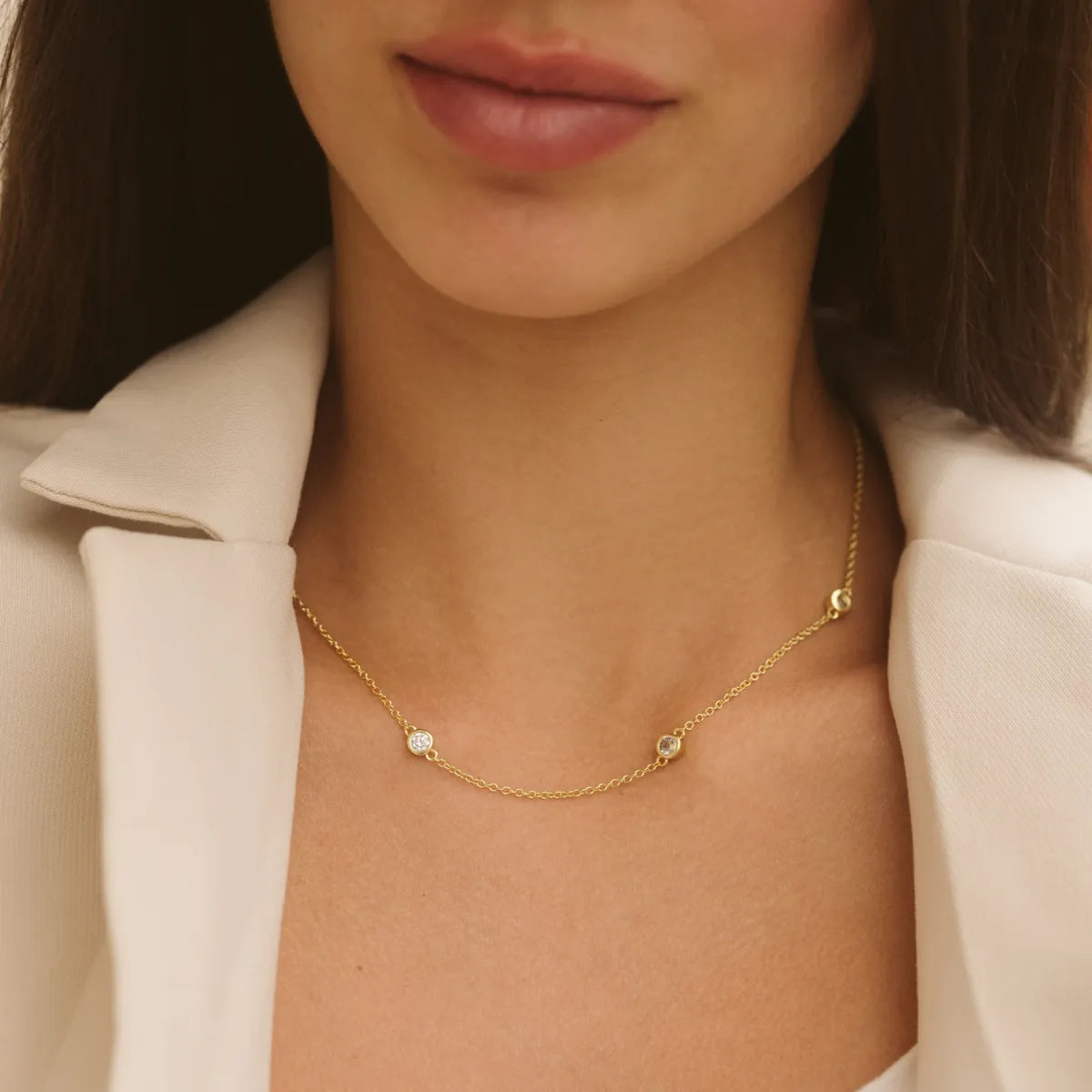 The Five Diamond Station Necklace
