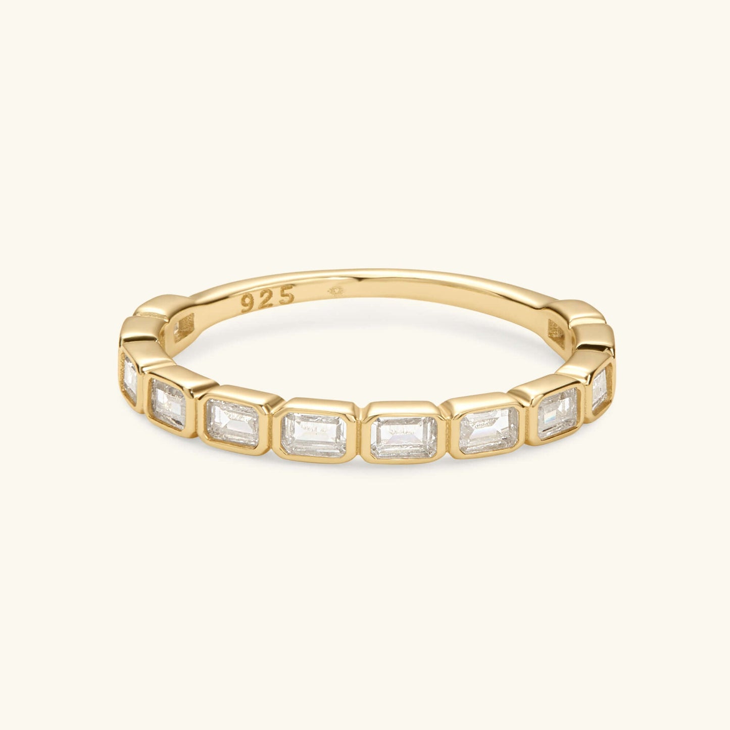 The Emerald Bezel Eternity Band