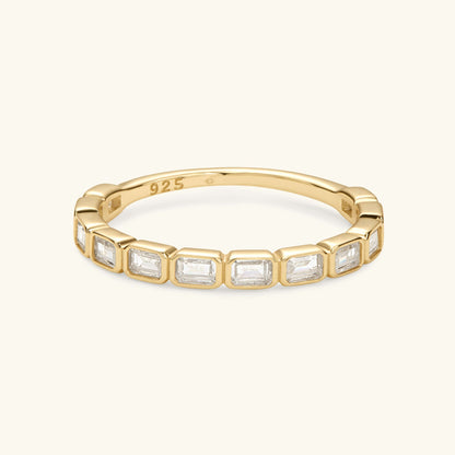 The Emerald Bezel Eternity Band