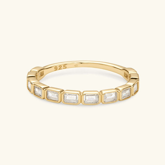 The Emerald Bezel Eternity Band