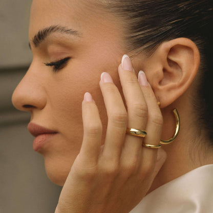 The Modern Wavy Dome Ring