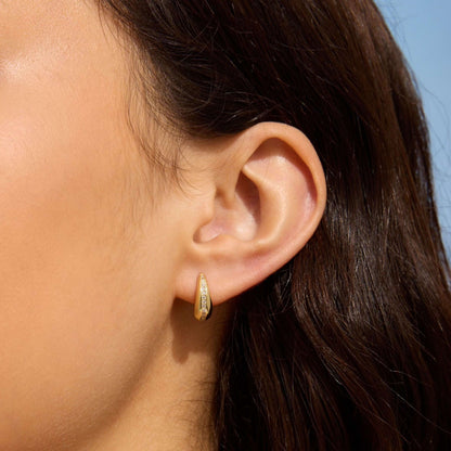 The Dainty Teardrop Diamond Huggies