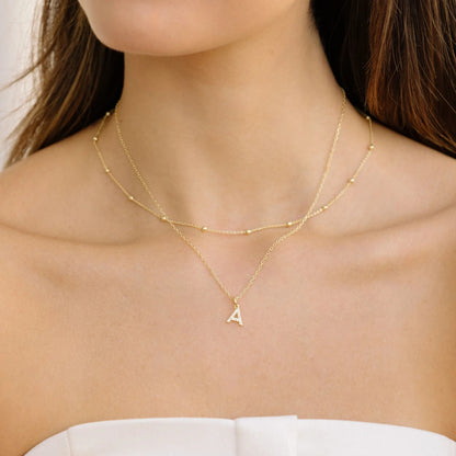The Personalized Diamond Initial Necklace