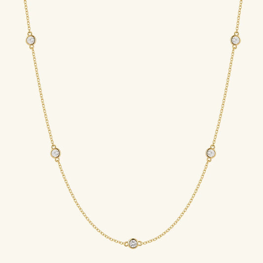 The Five Diamond Station Necklace