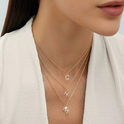The Personalized Diamond Initial Necklace