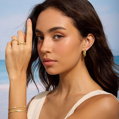 The Sparkle Gold-Filled Dome Ring