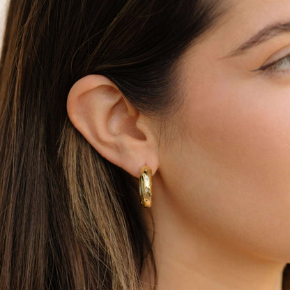 The Bold Gold-Filled Sparkle Hoops