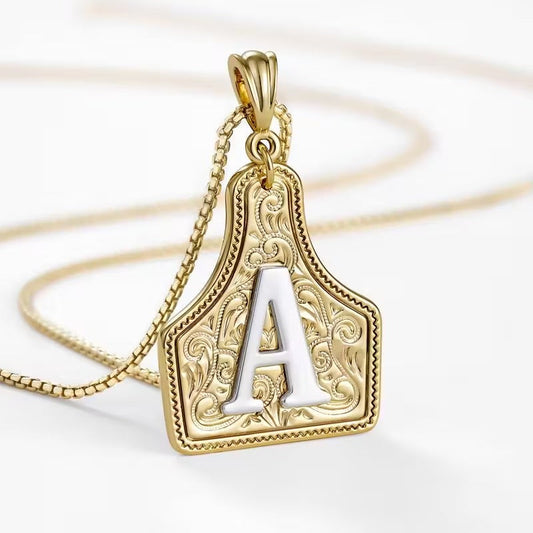 The Rancher Initial Tag Necklace