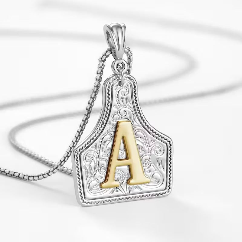 The Rancher Initial Tag Necklace
