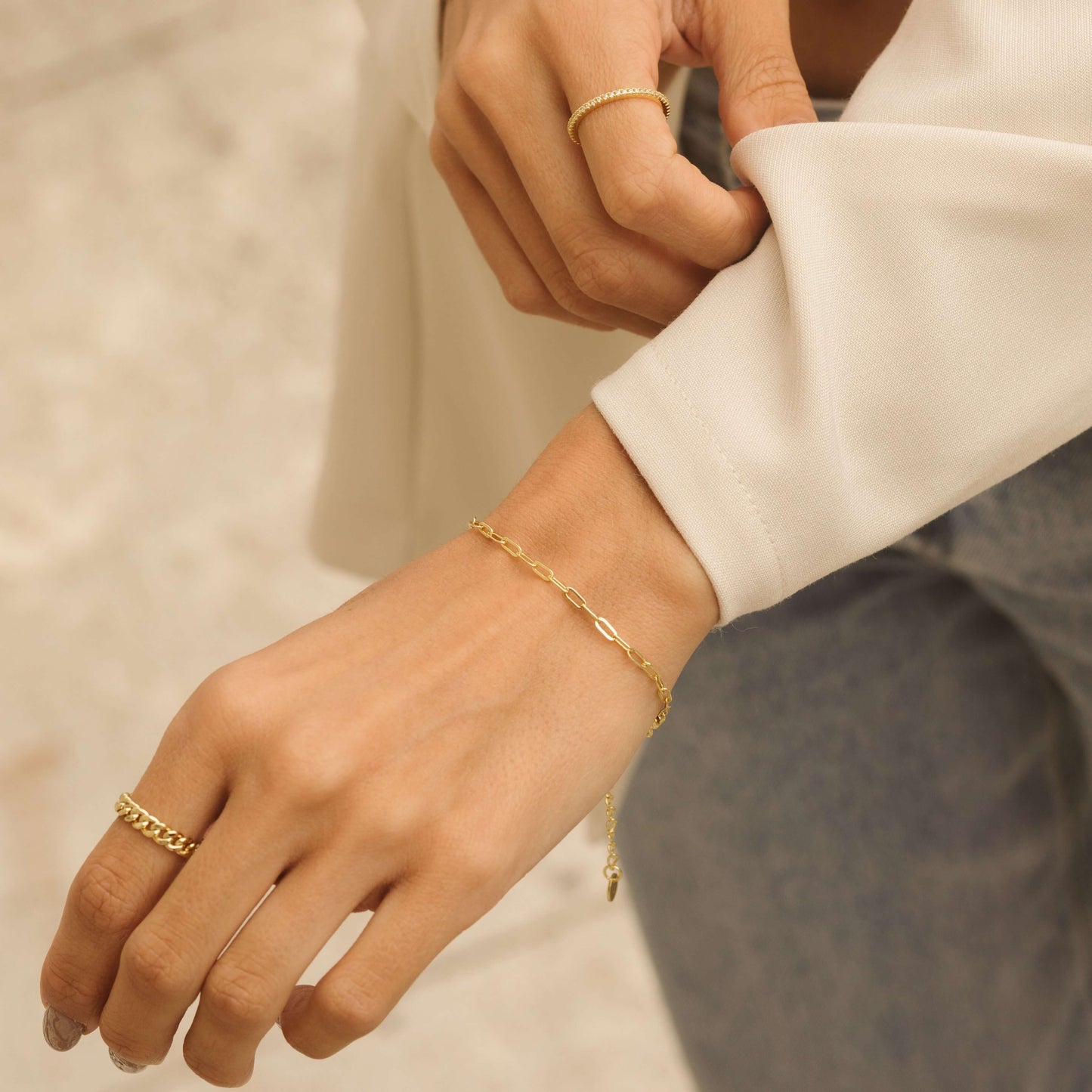 The Essential Gold-Filled Paperclip Bracelet