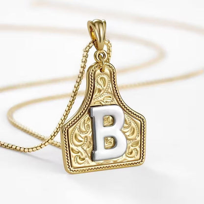 The Rancher Initial Tag Necklace