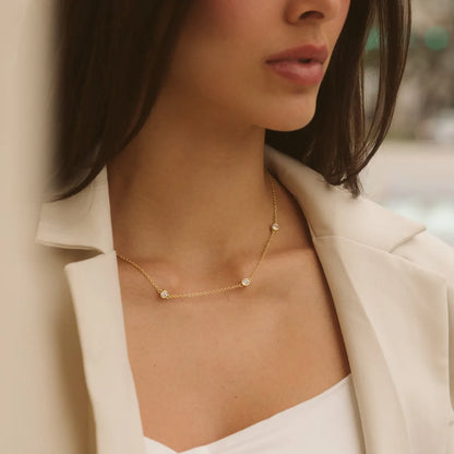 The Five Diamond Station Necklace