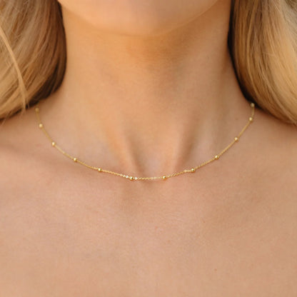 The Dainty Gold-Filled Satellite Necklace