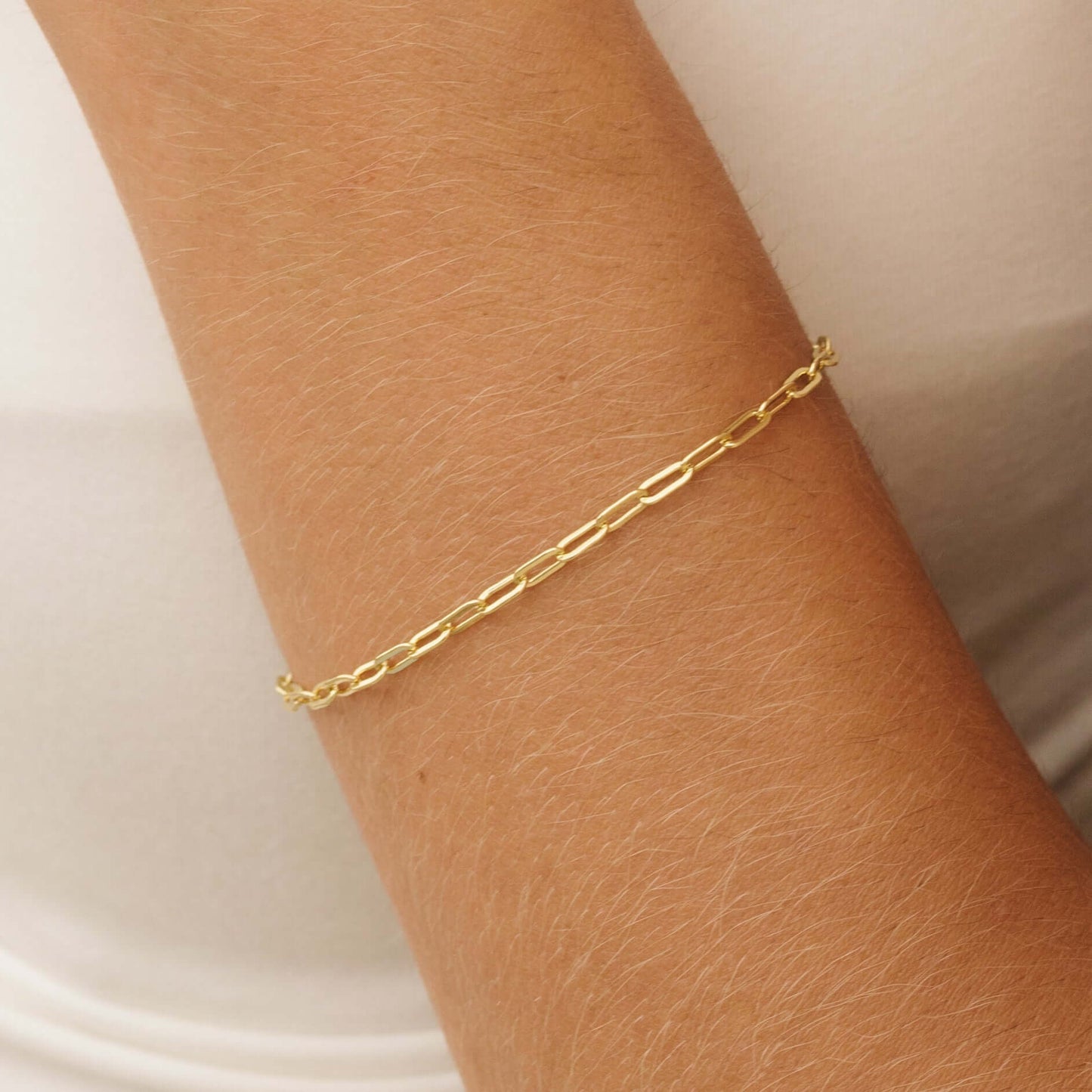 The Essential Gold-Filled Paperclip Bracelet