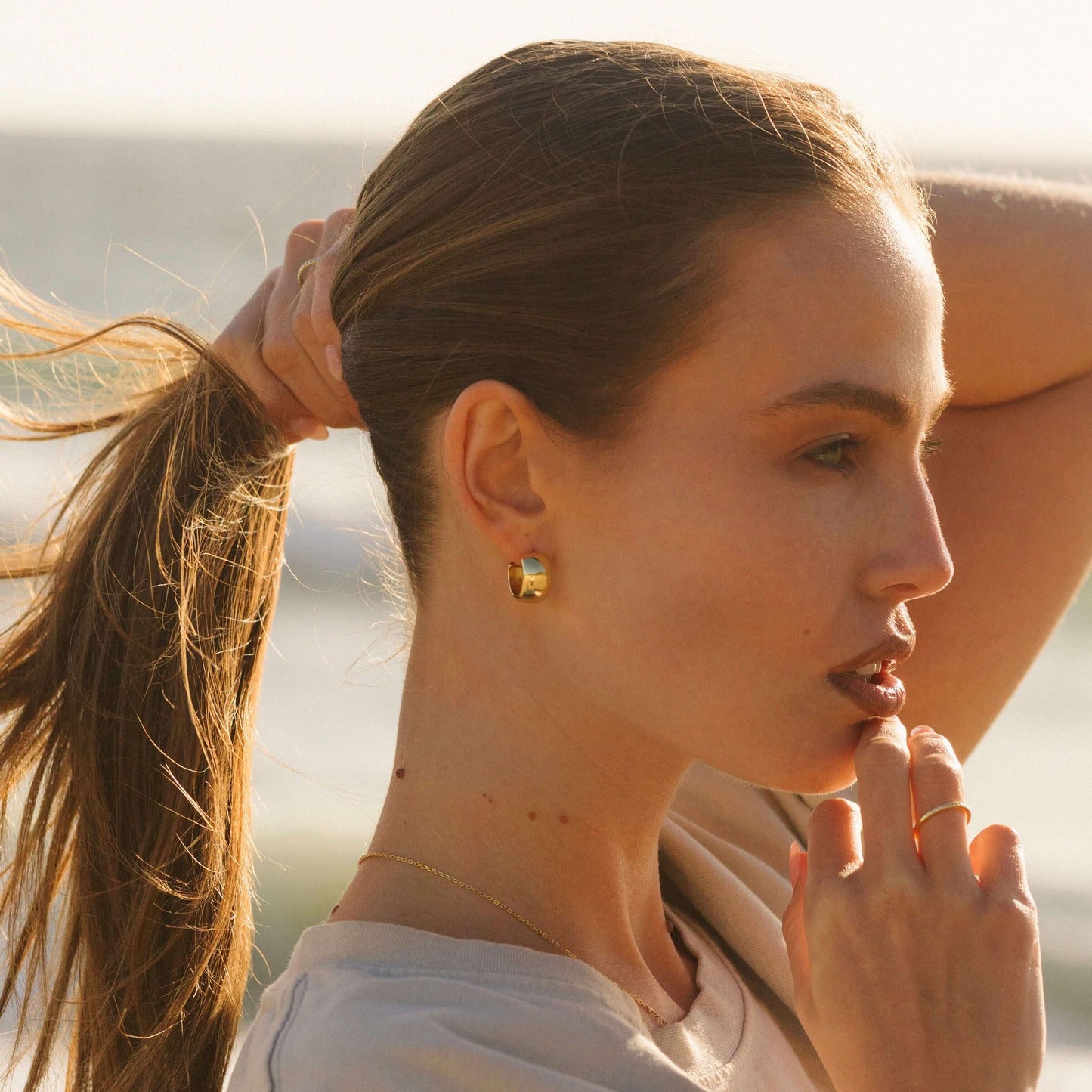 The Essential Oval Dome Hoops