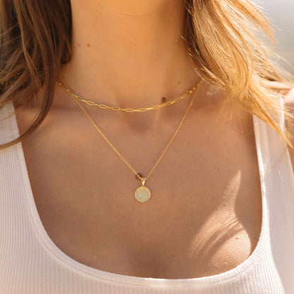 The Celestial Sun Medallion Necklace