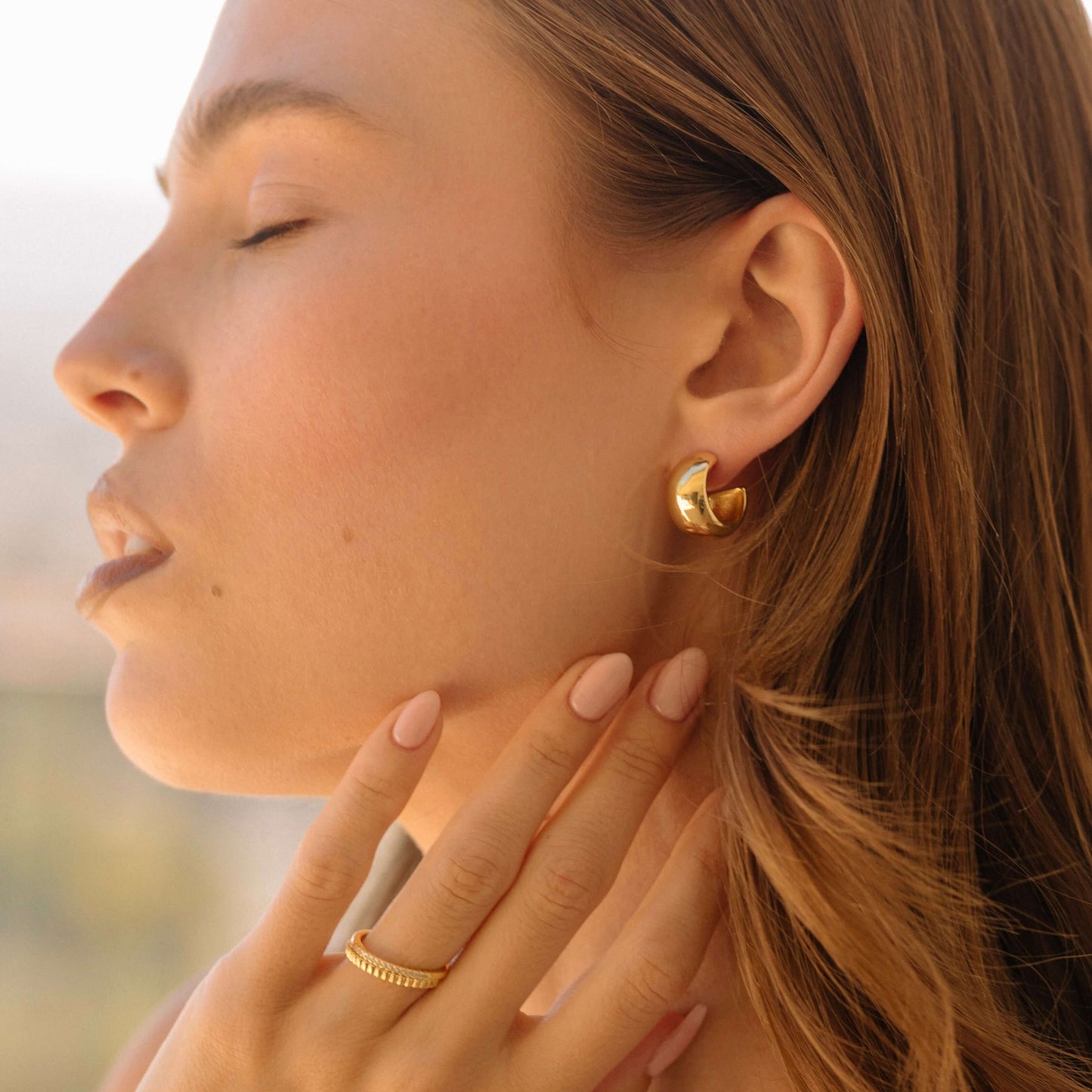 The Essential Oval Dome Hoops