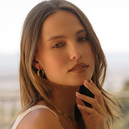 The Classic Chunky Gold Hoops