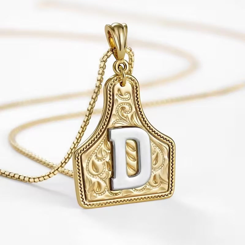 The Rancher Initial Tag Necklace