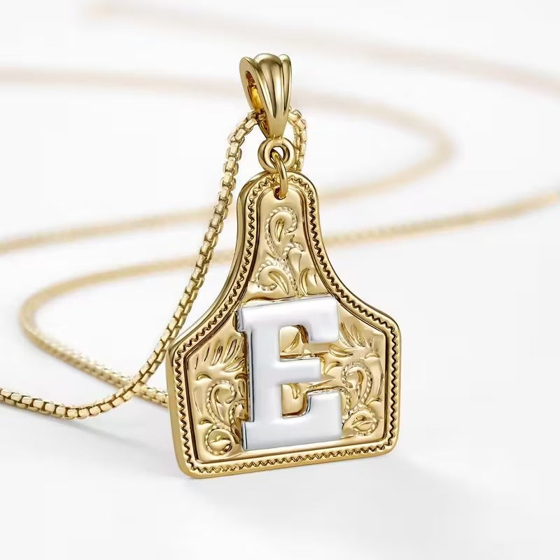 The Rancher Initial Tag Necklace