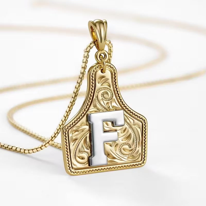 The Rancher Initial Tag Necklace