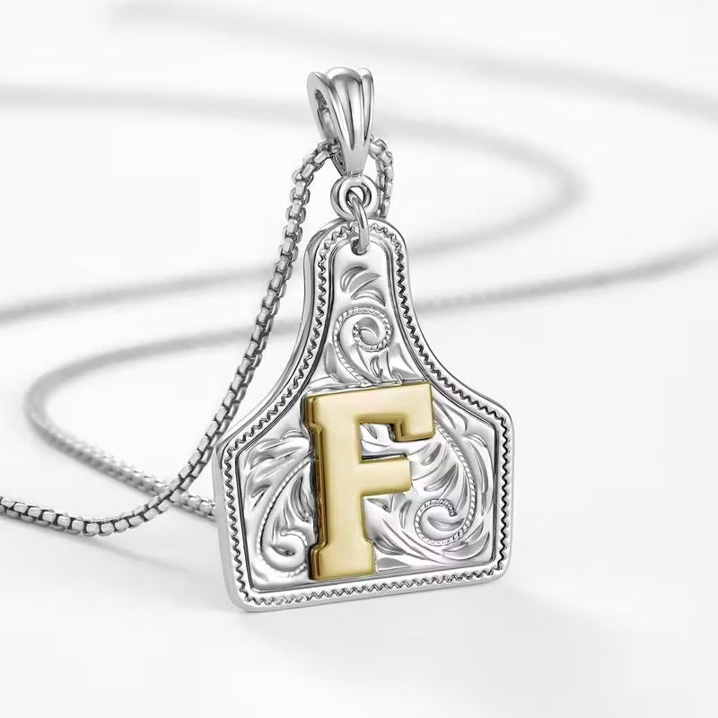 The Rancher Initial Tag Necklace