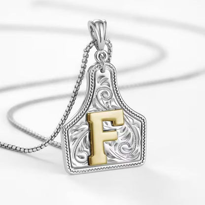 The Rancher Initial Tag Necklace