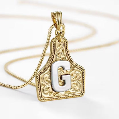 The Rancher Initial Tag Necklace