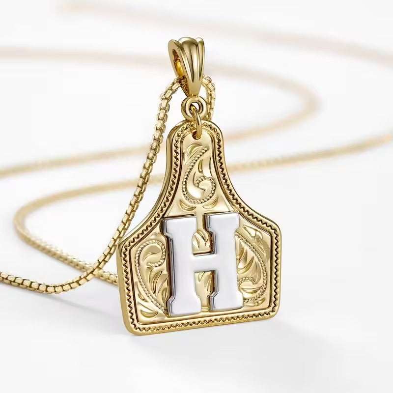 The Rancher Initial Tag Necklace