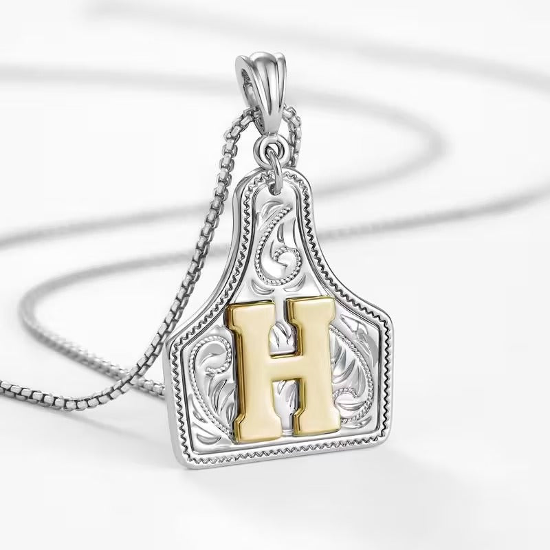 The Rancher Initial Tag Necklace