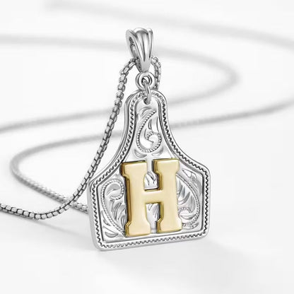 The Rancher Initial Tag Necklace