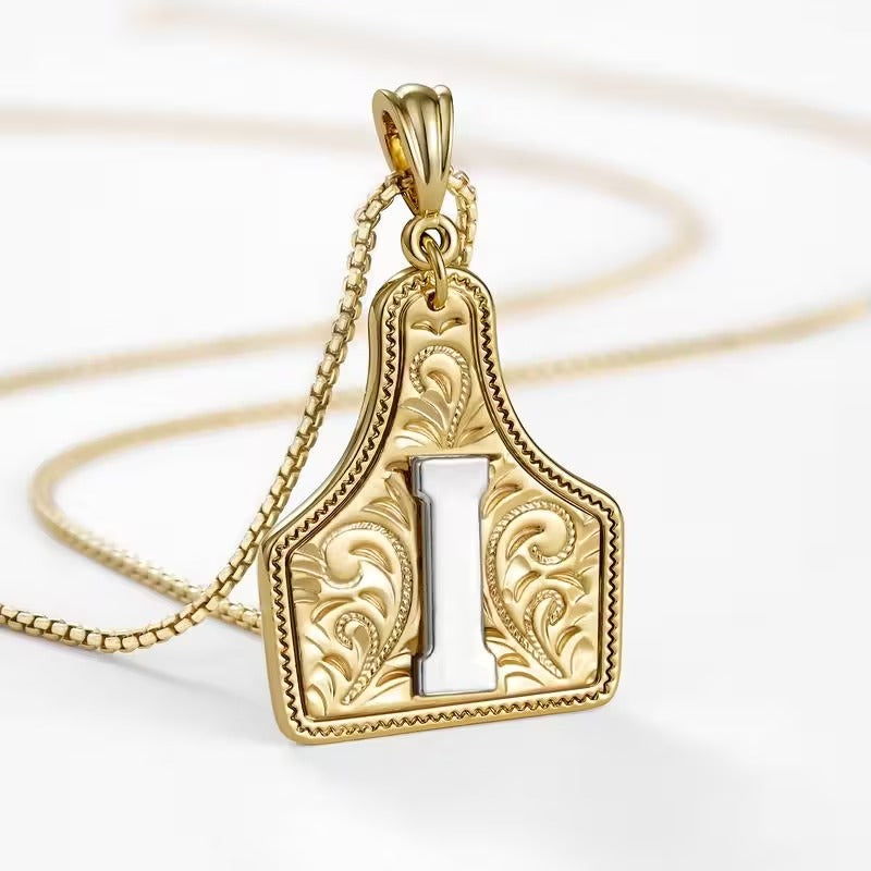 The Rancher Initial Tag Necklace