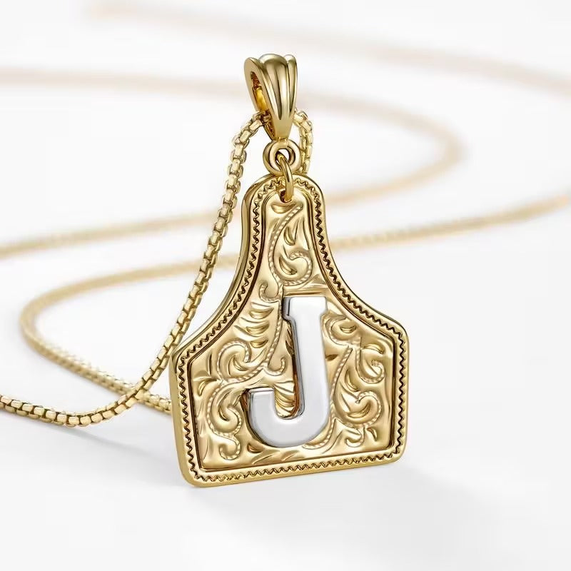 The Rancher Initial Tag Necklace