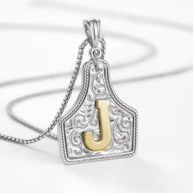 The Rancher Initial Tag Necklace