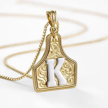 The Rancher Initial Tag Necklace