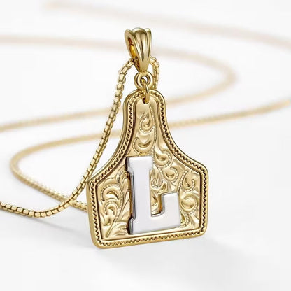 The Rancher Initial Tag Necklace
