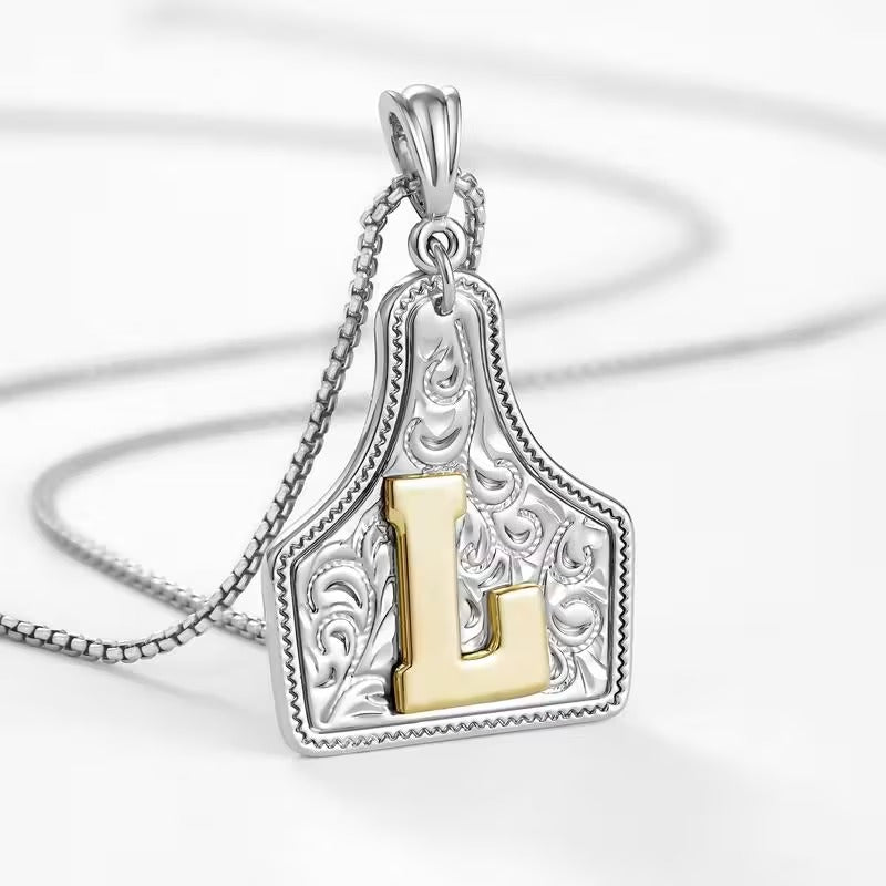 The Rancher Initial Tag Necklace