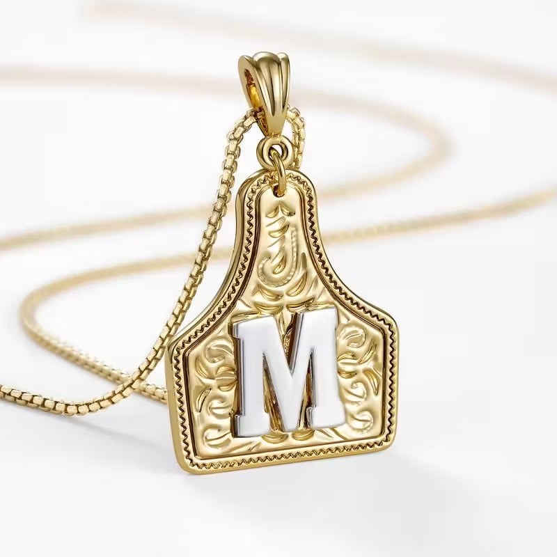 The Rancher Initial Tag Necklace